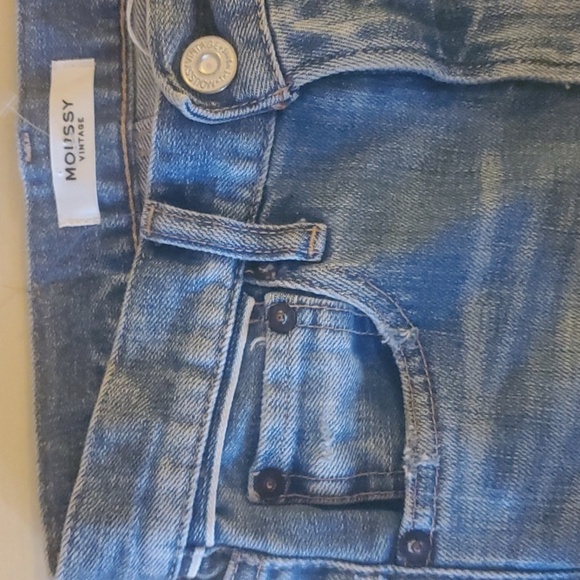 Moussy Vintage Faded Blue Ripped Light Blue Distressed Skinny Jeans Womens Sz 23 - Picture 13 of 16